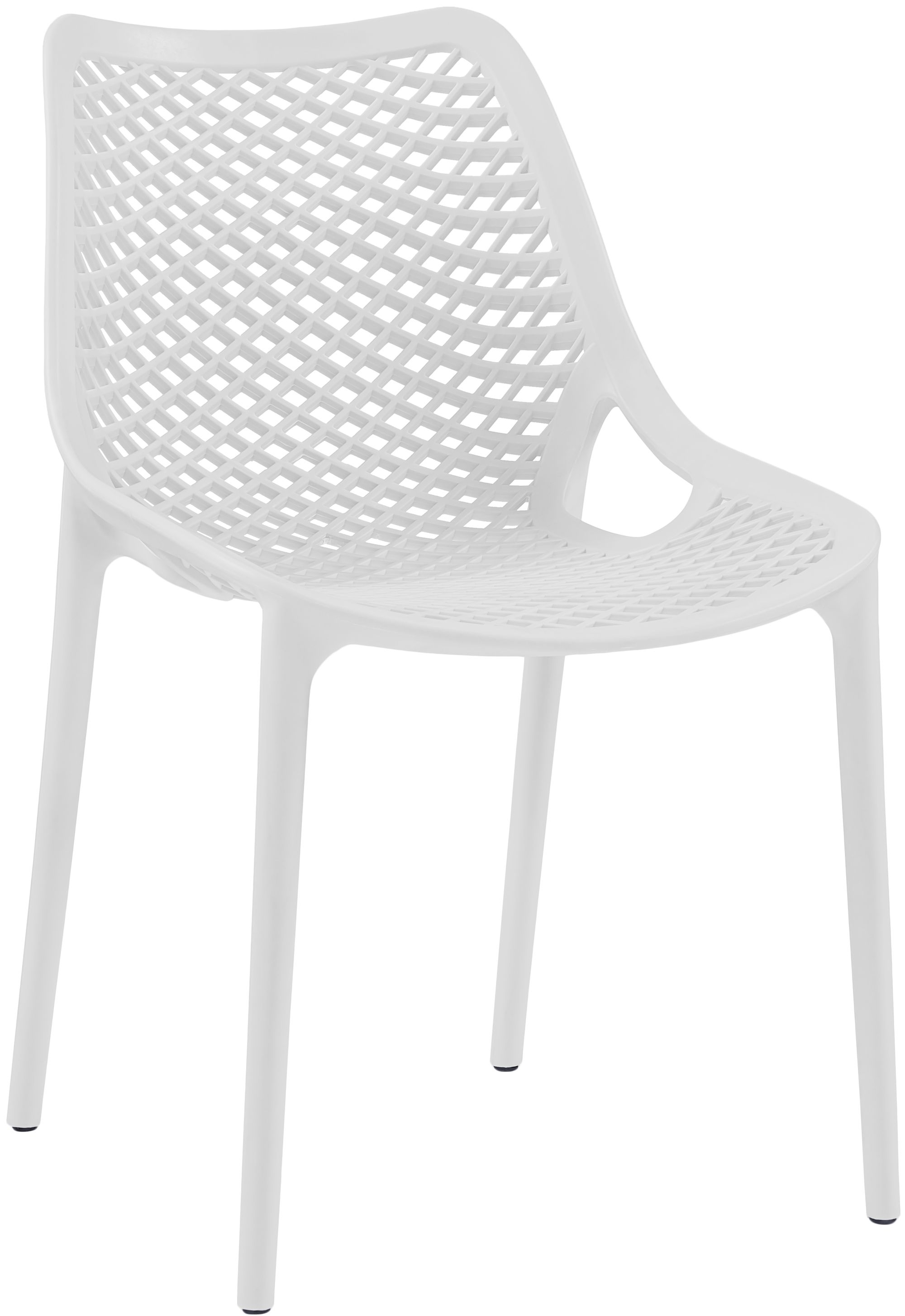 Mykonos Outdoor Patio Polypropylene Plastic Dining Side Chair