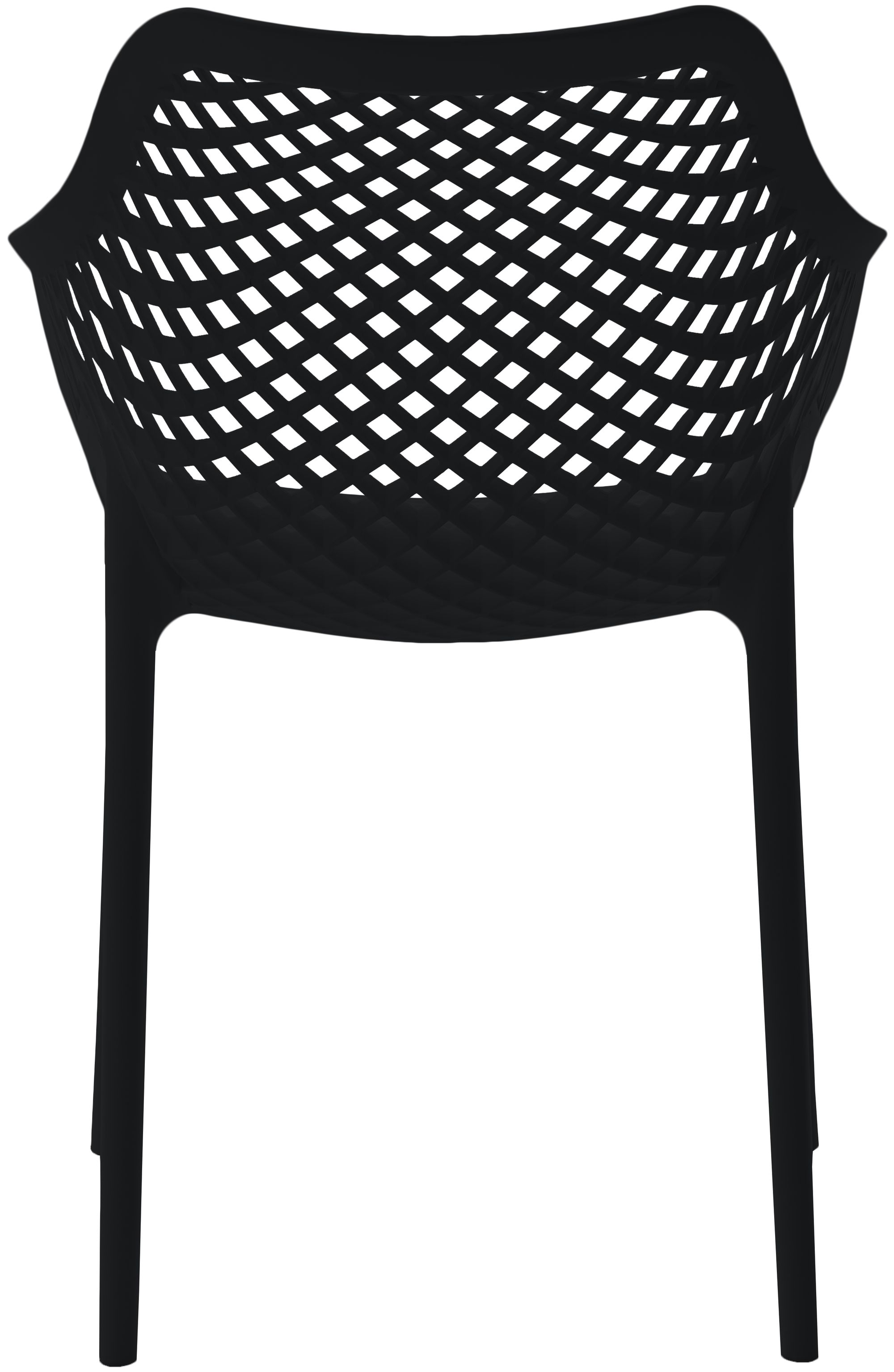 Mykonos Outdoor Patio Polypropylene Plastic Dining Arm Chair
