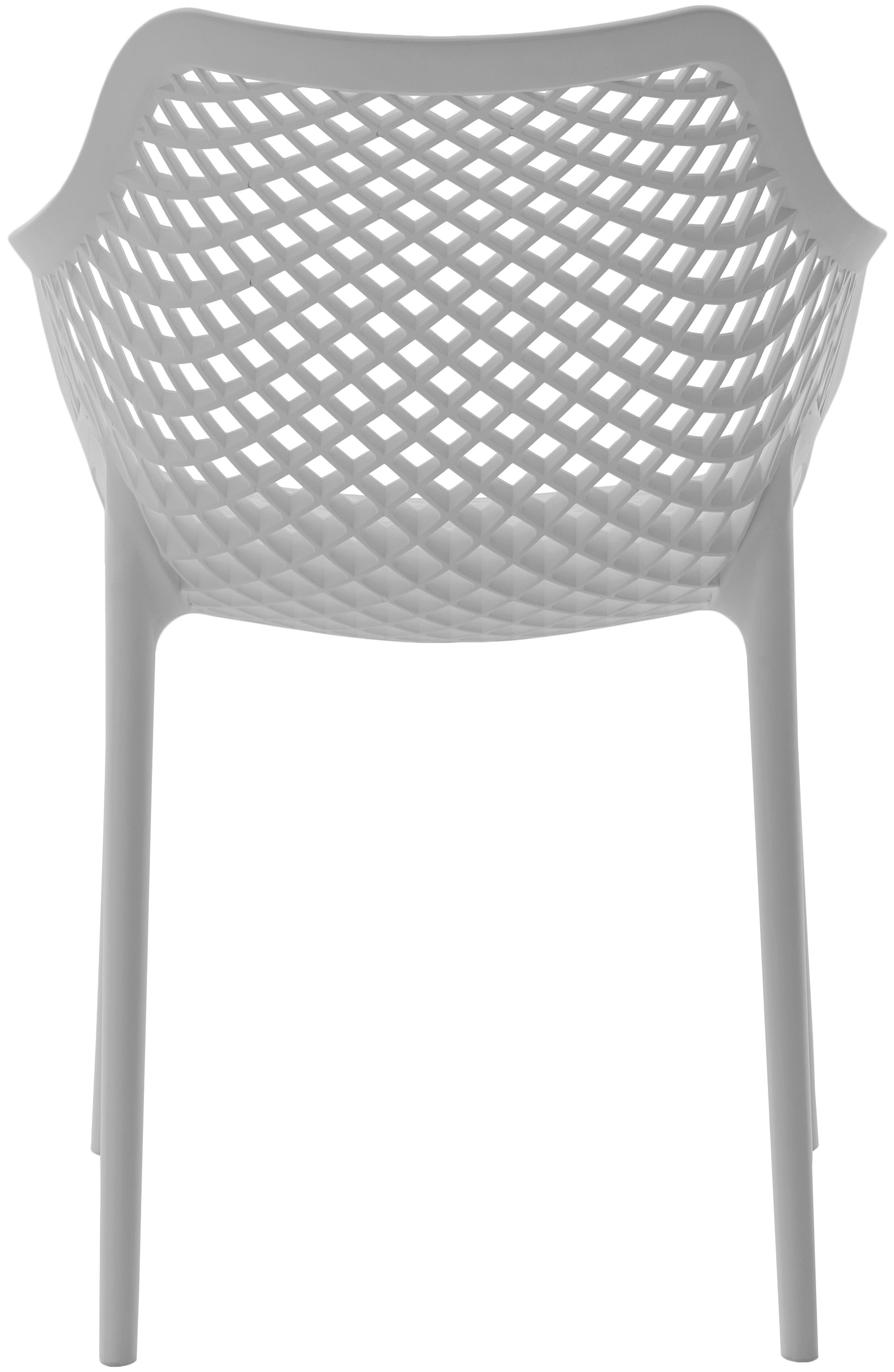 Mykonos Outdoor Patio Polypropylene Plastic Dining Arm Chair