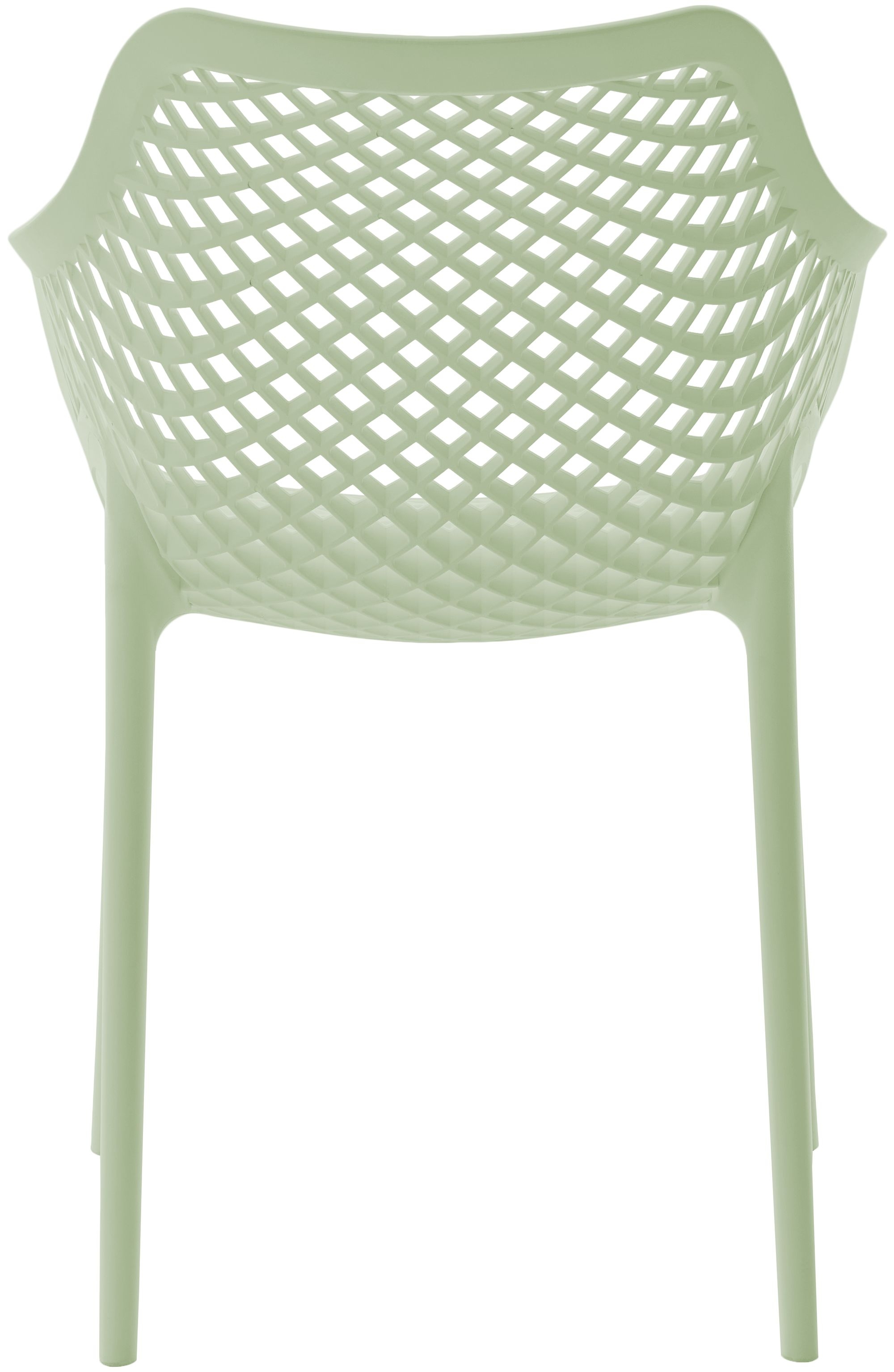 Mykonos Outdoor Patio Polypropylene Plastic Dining Arm Chair
