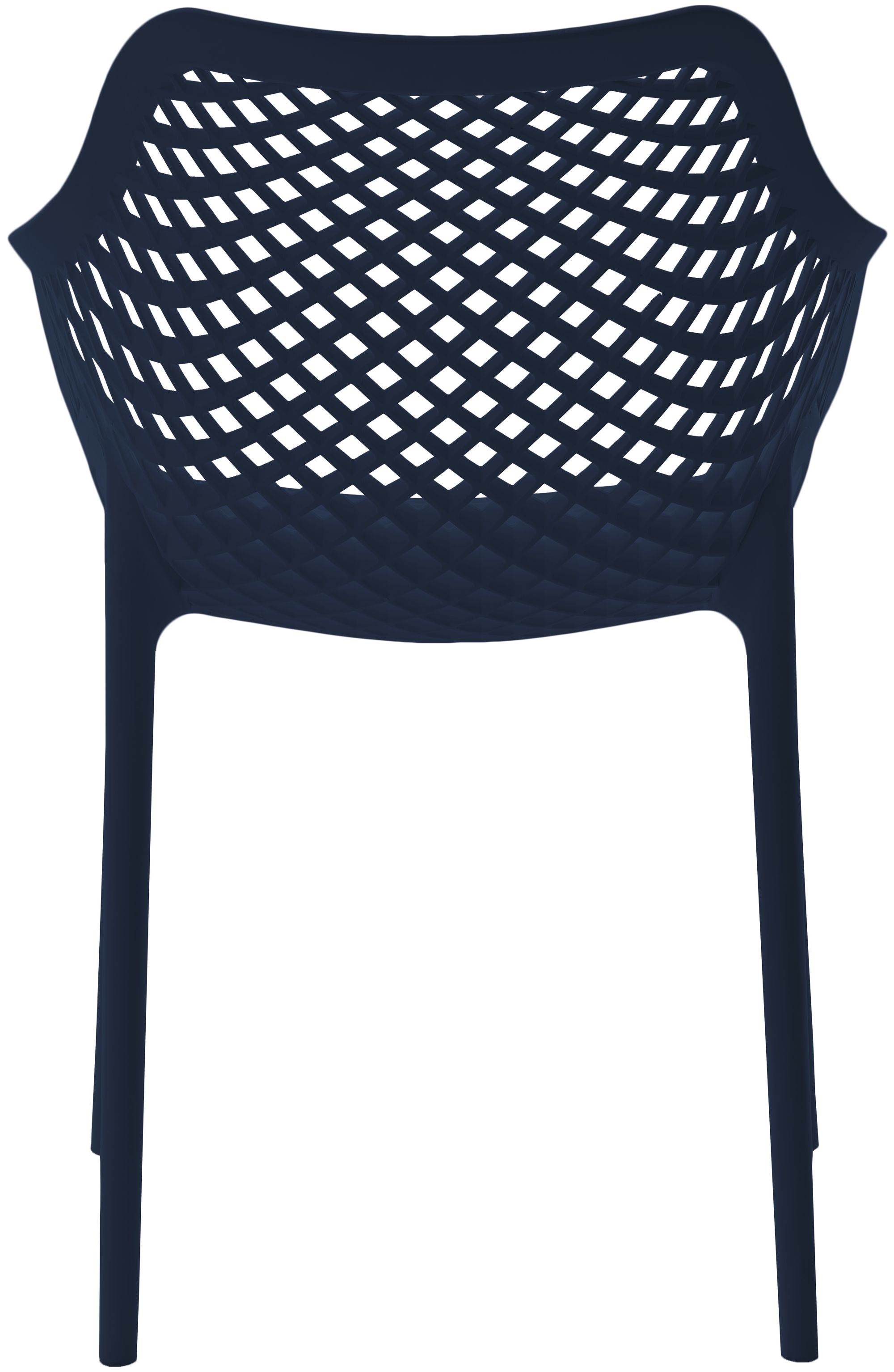 Mykonos Outdoor Patio Polypropylene Plastic Dining Arm Chair