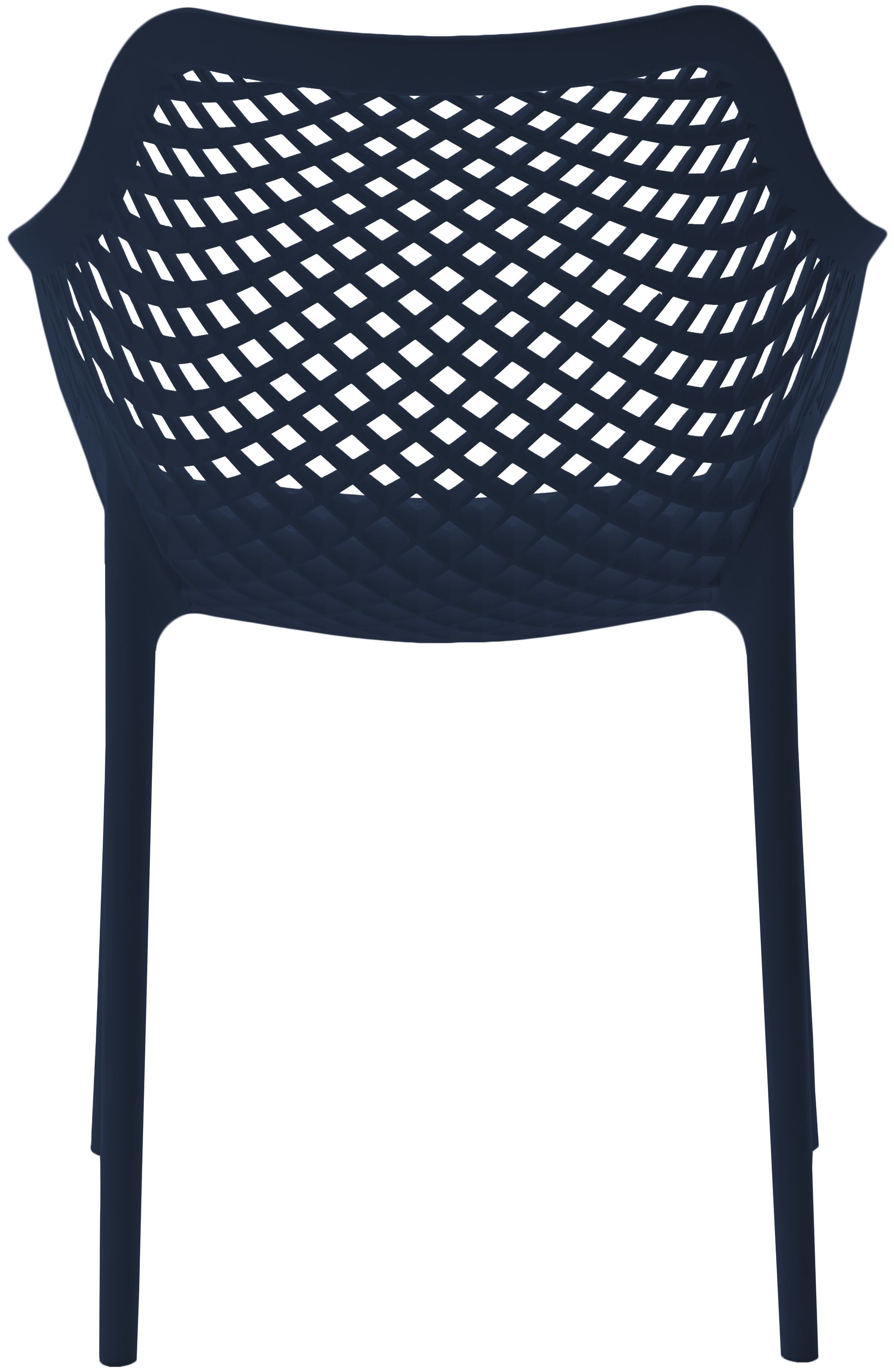 Mykonos Outdoor Patio Polypropylene Plastic Dining Arm Chair