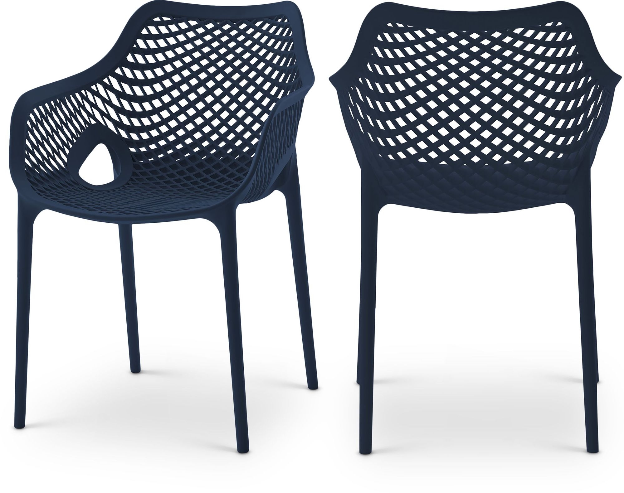 Mykonos Outdoor Patio Polypropylene Plastic Dining Arm Chair