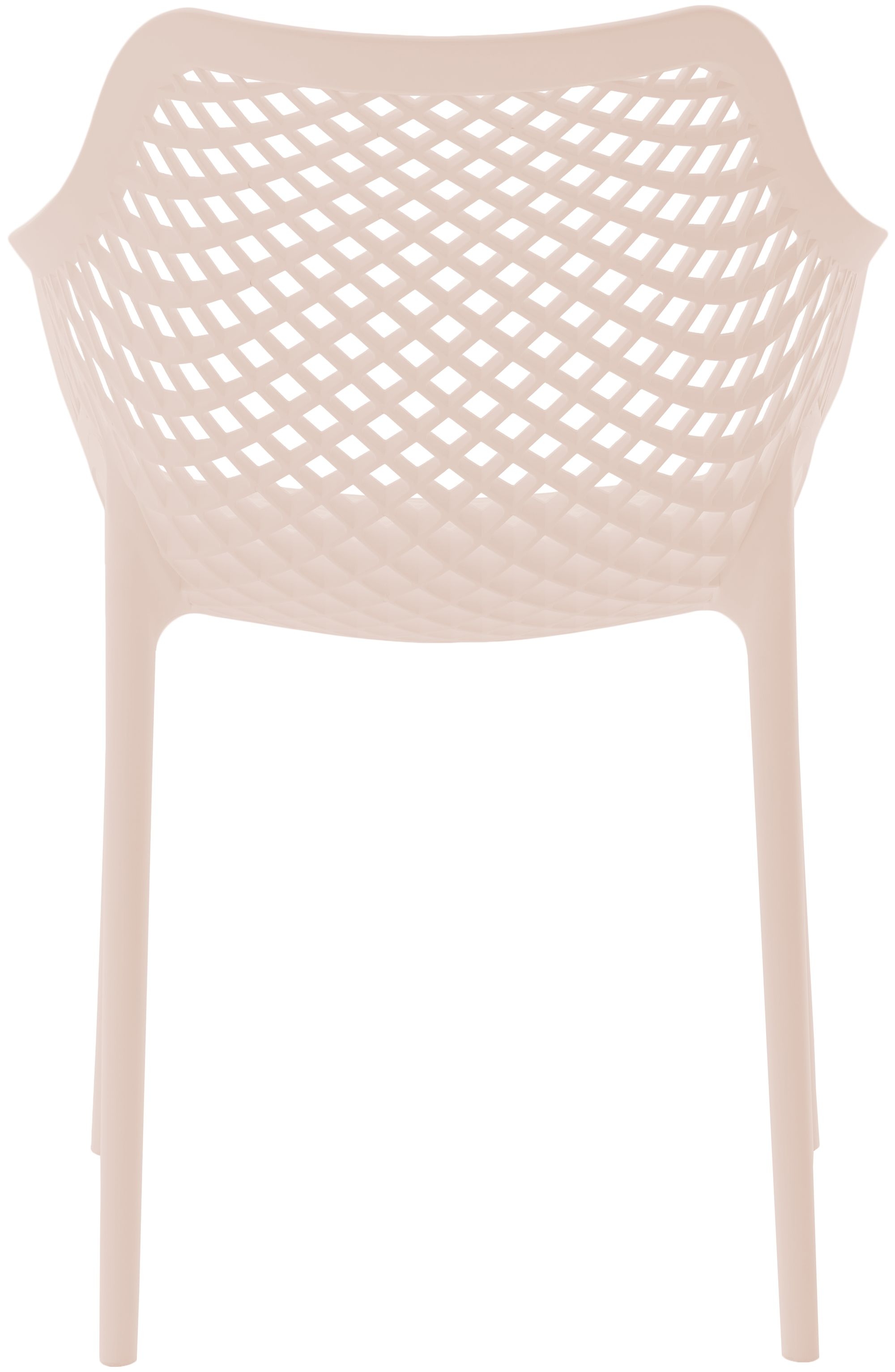 Mykonos Outdoor Patio Polypropylene Plastic Dining Arm Chair