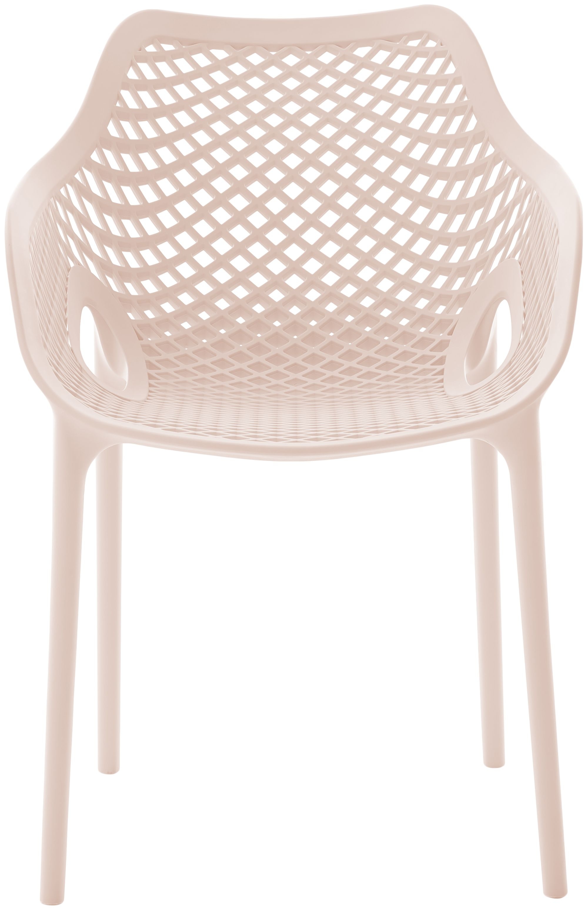Mykonos Outdoor Patio Polypropylene Plastic Dining Arm Chair