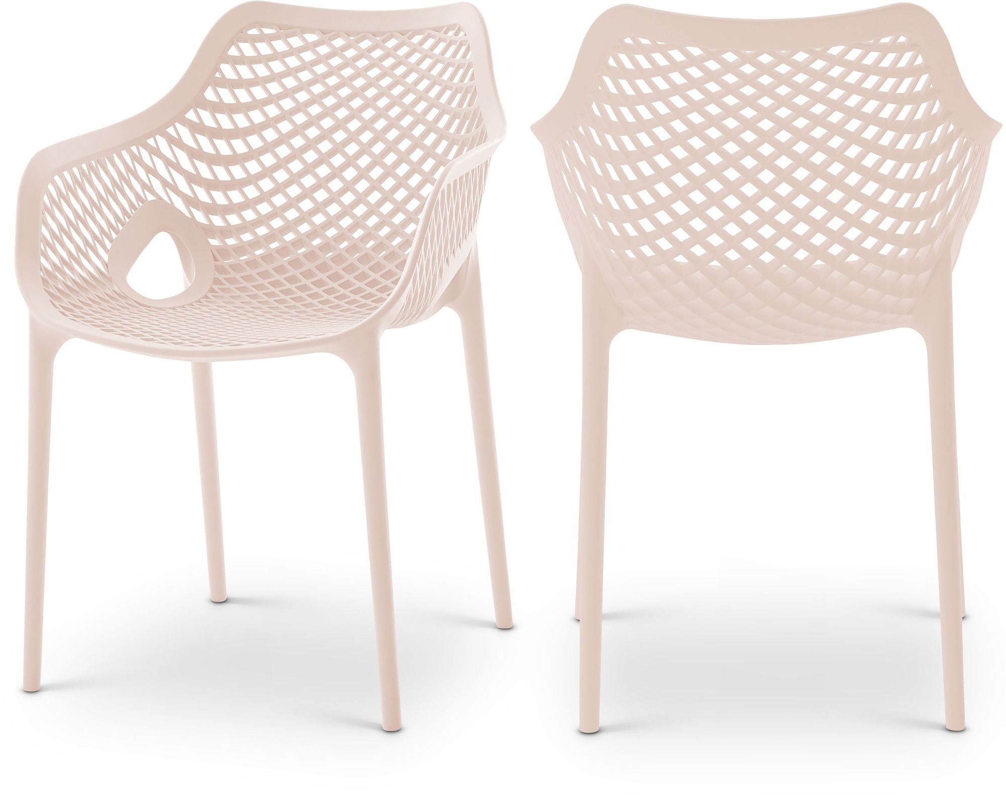 Mykonos Outdoor Patio Polypropylene Plastic Dining Arm Chair
