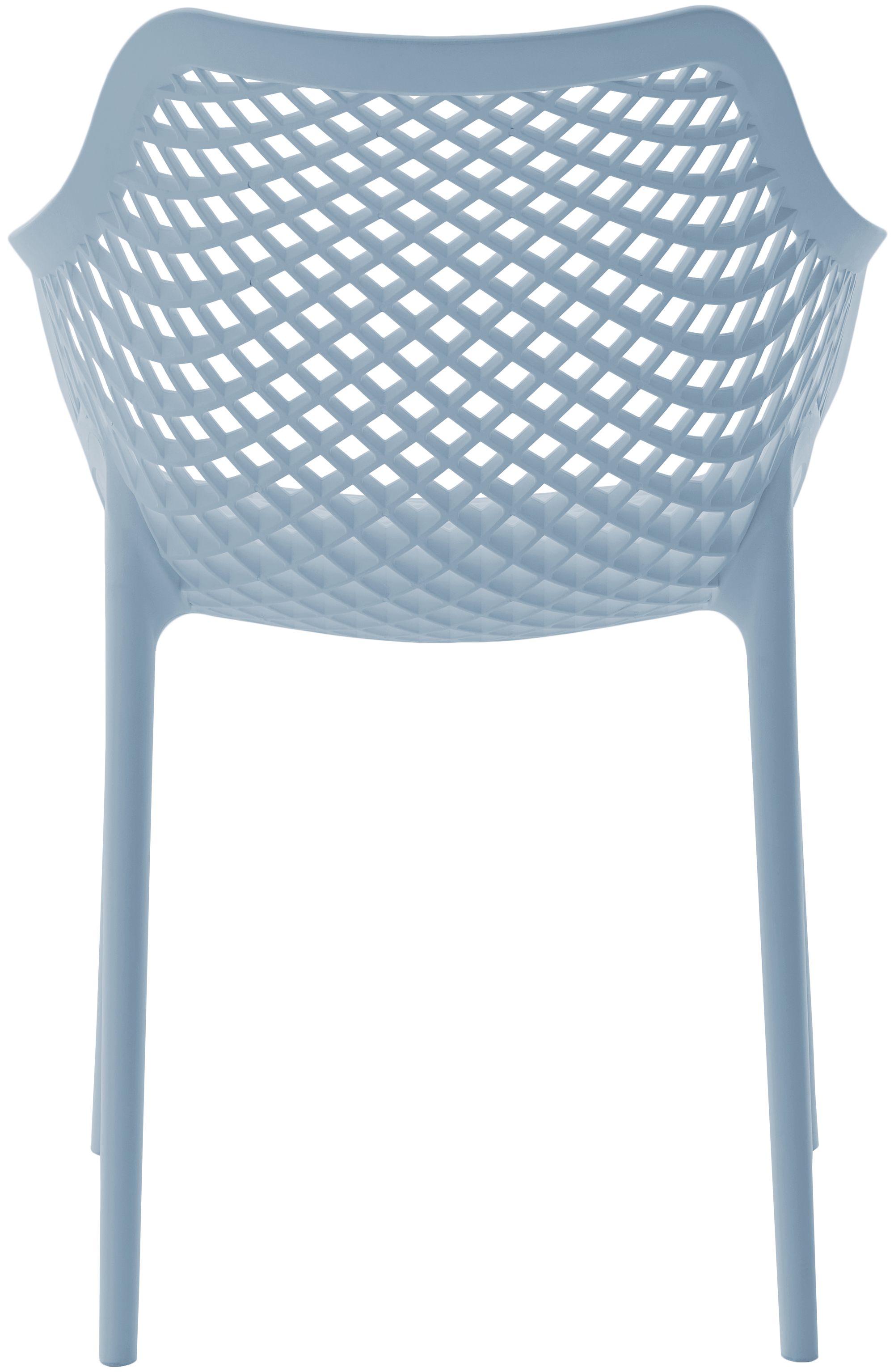 Mykonos Outdoor Patio Polypropylene Plastic Dining Arm Chair