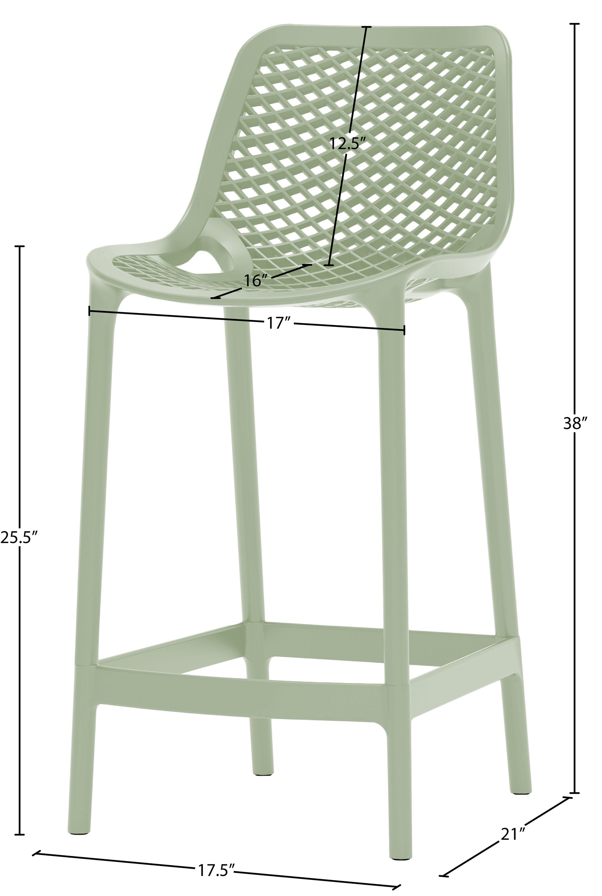 Mykonos Outdoor Patio Polypropylene Plastic Stools