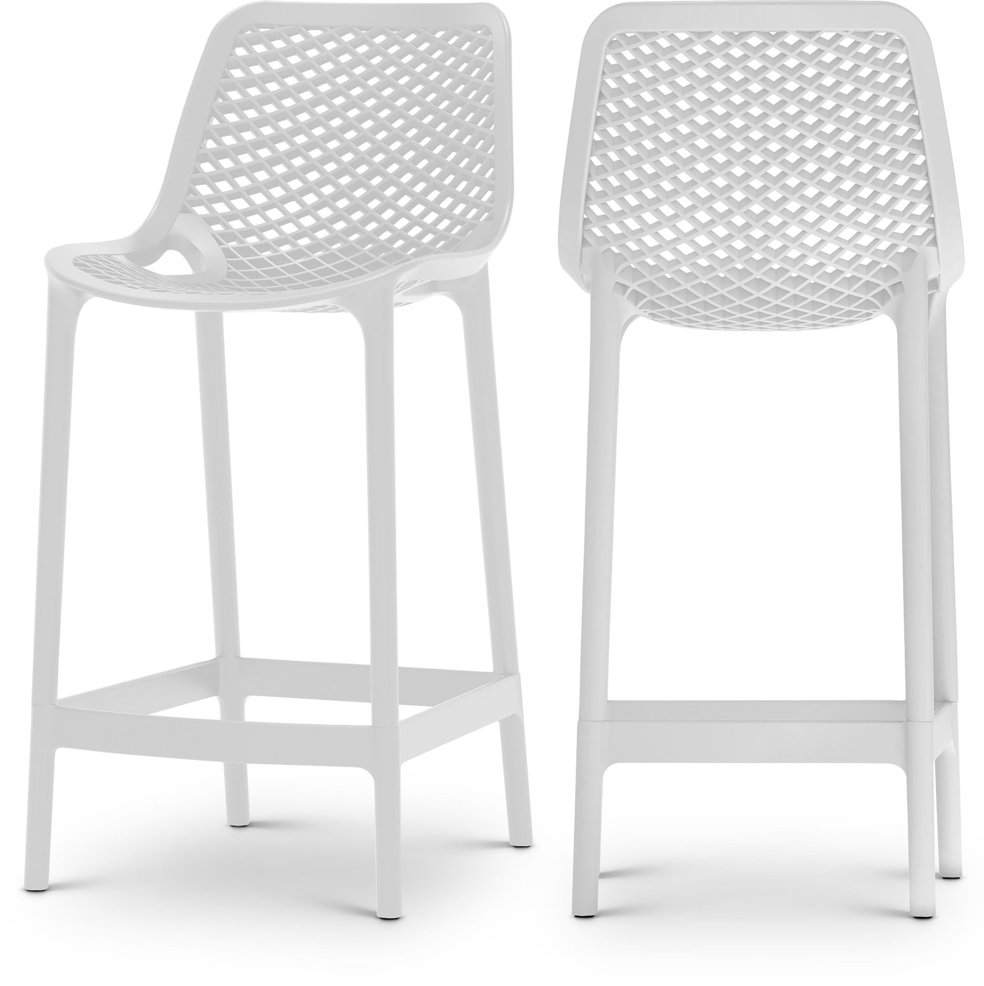 Mykonos Outdoor Patio Polypropylene Plastic Stools