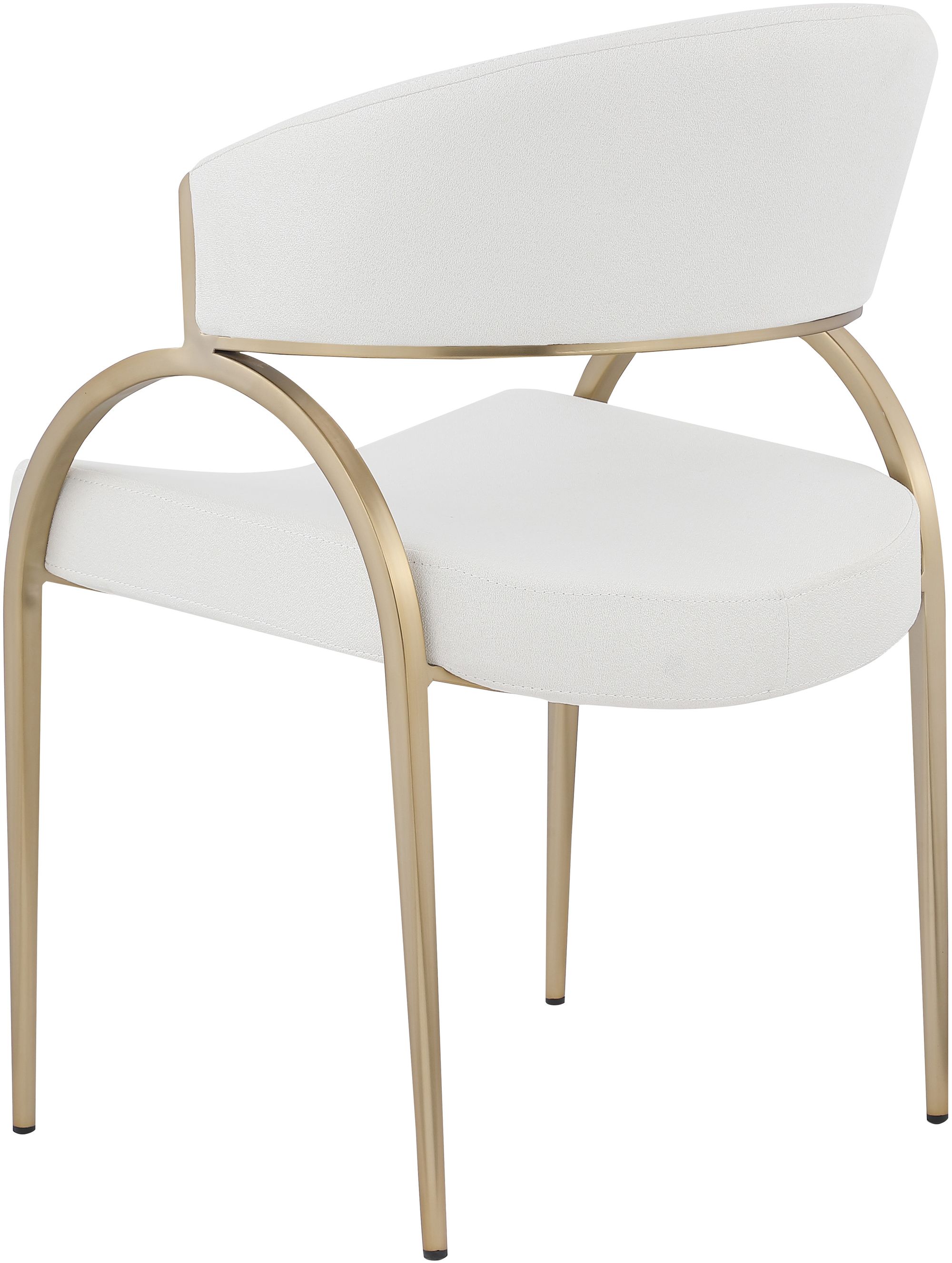 Privet Linen Dining Chair with Brushed Brass Base