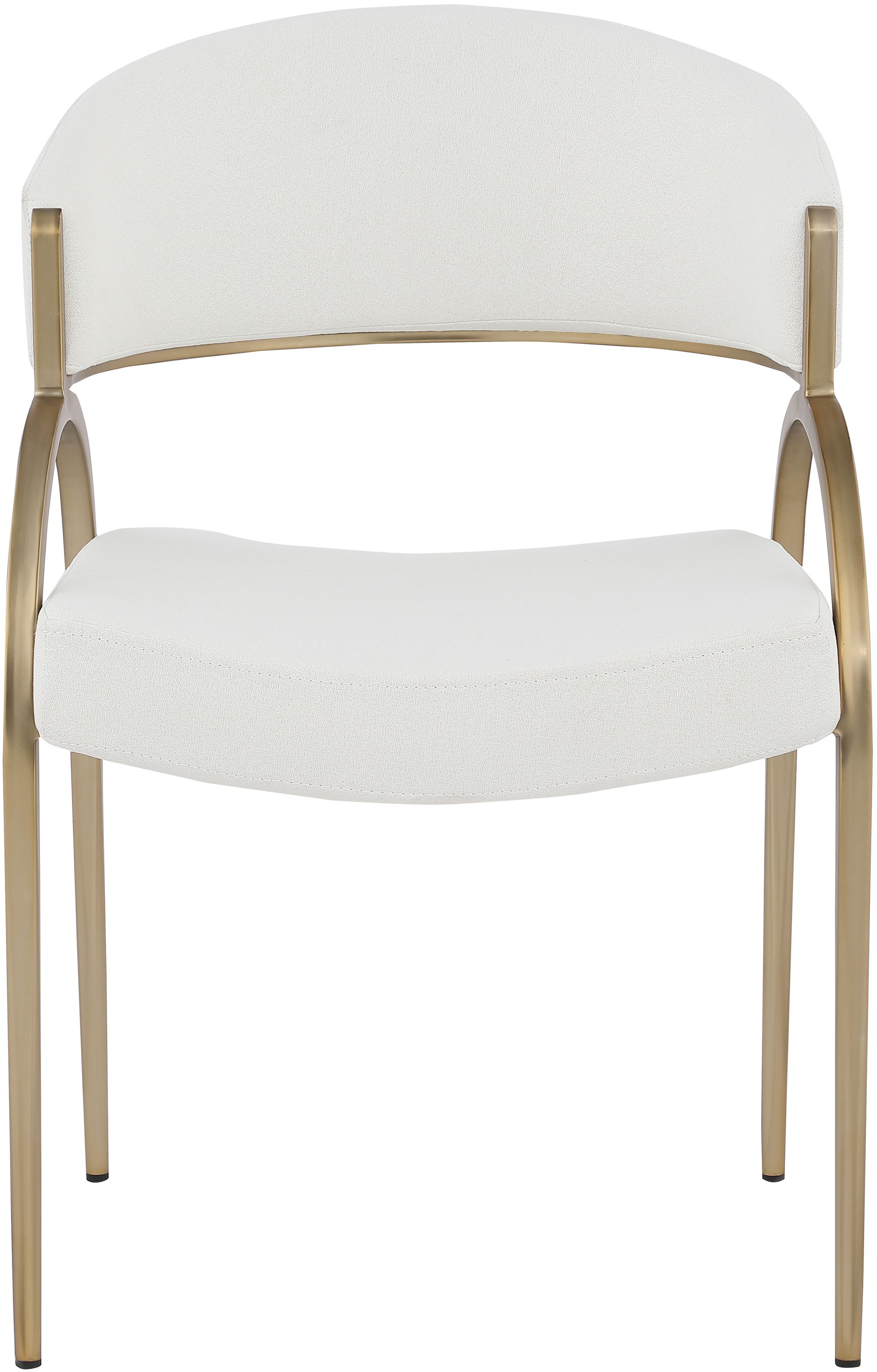 Privet Linen Dining Chair with Brushed Brass Base