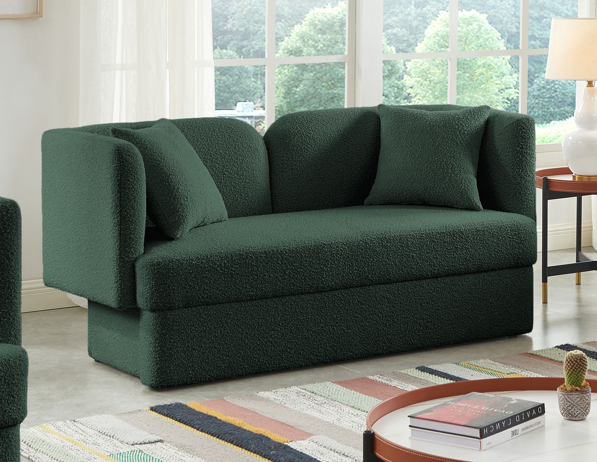 Marcel Boucle Fabric Loveseat