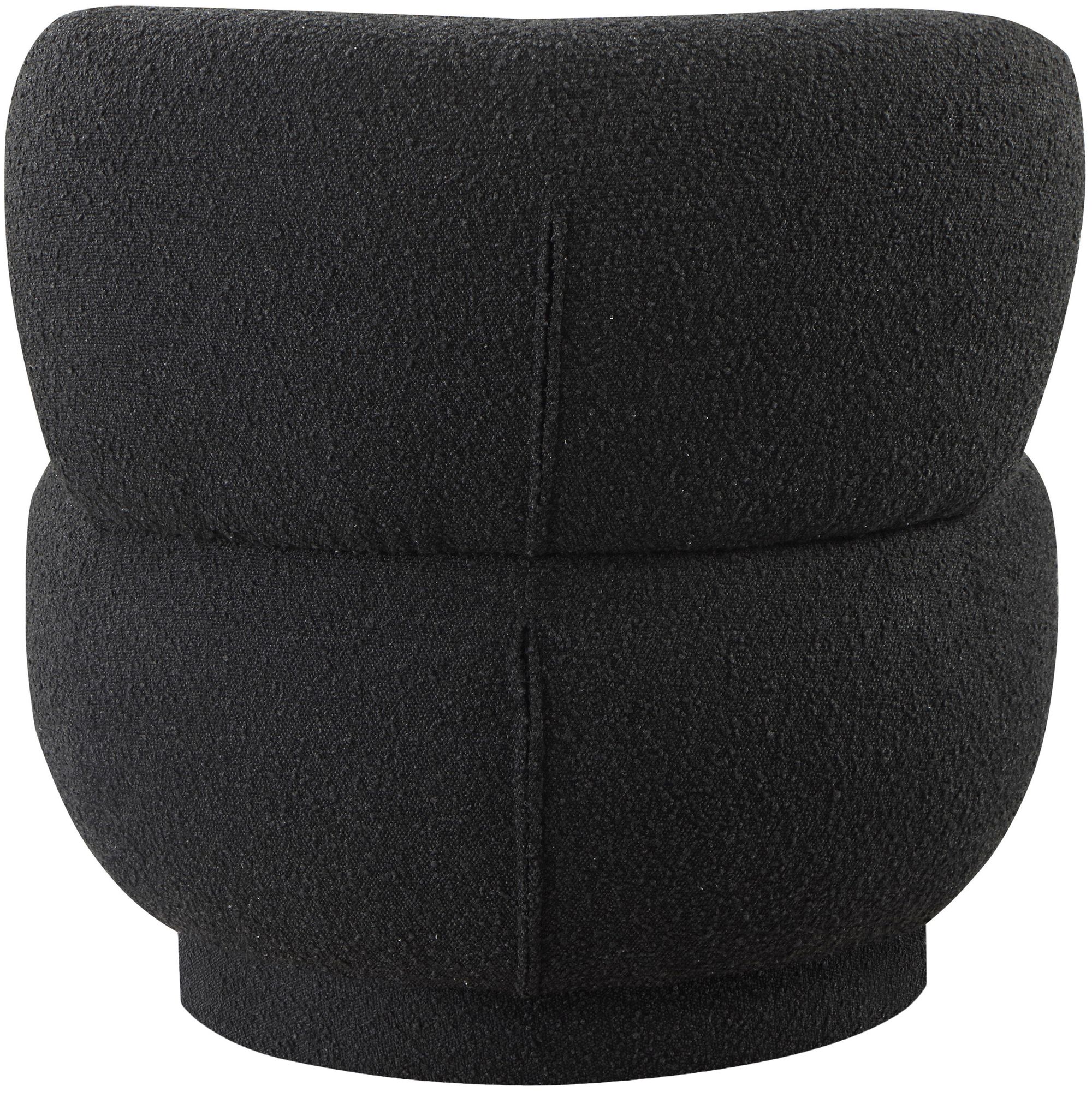 Calais Boucle Fabric Accent Chair with Upholstered Base