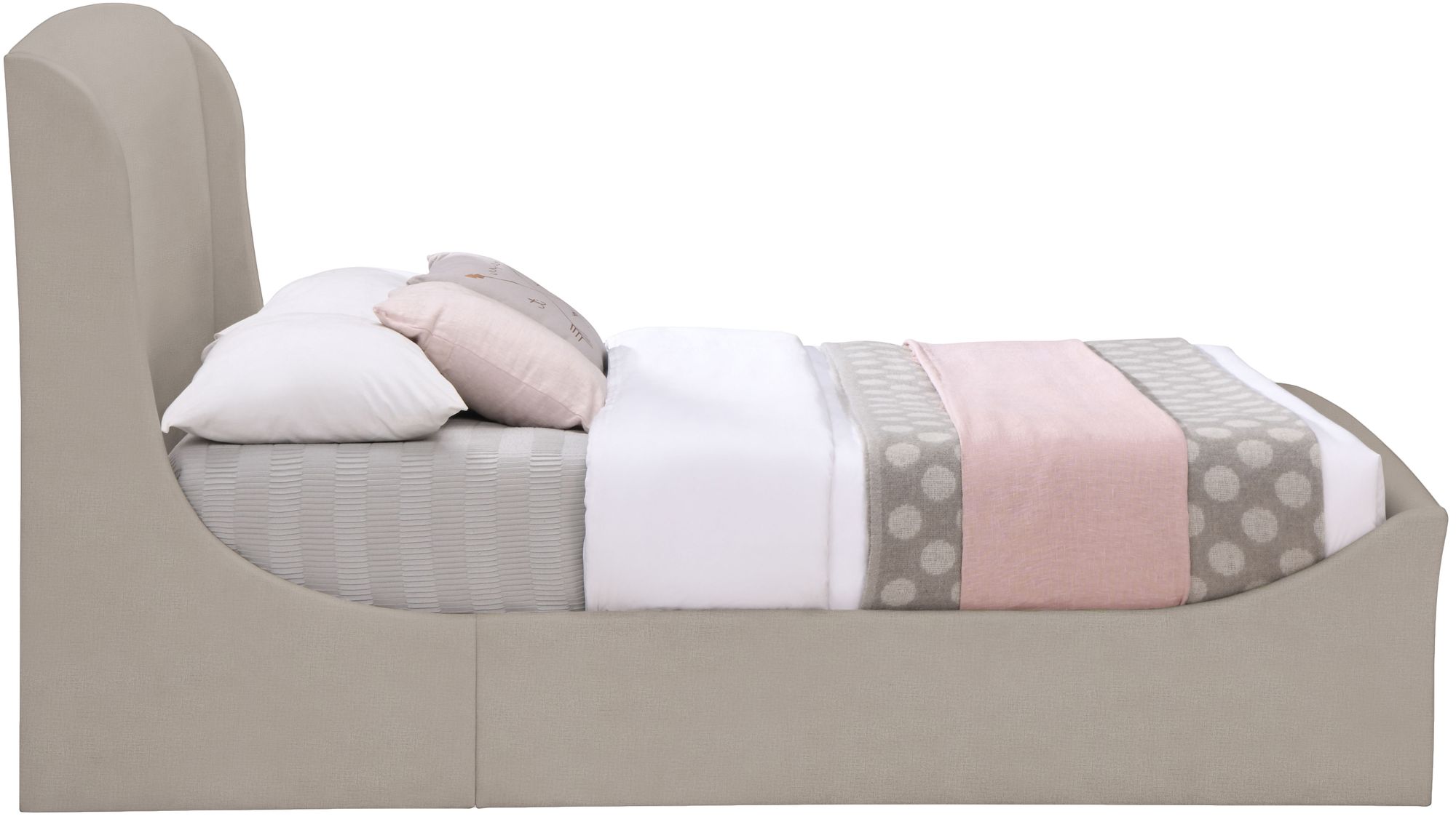 Tess Velvet Queen Size Bed