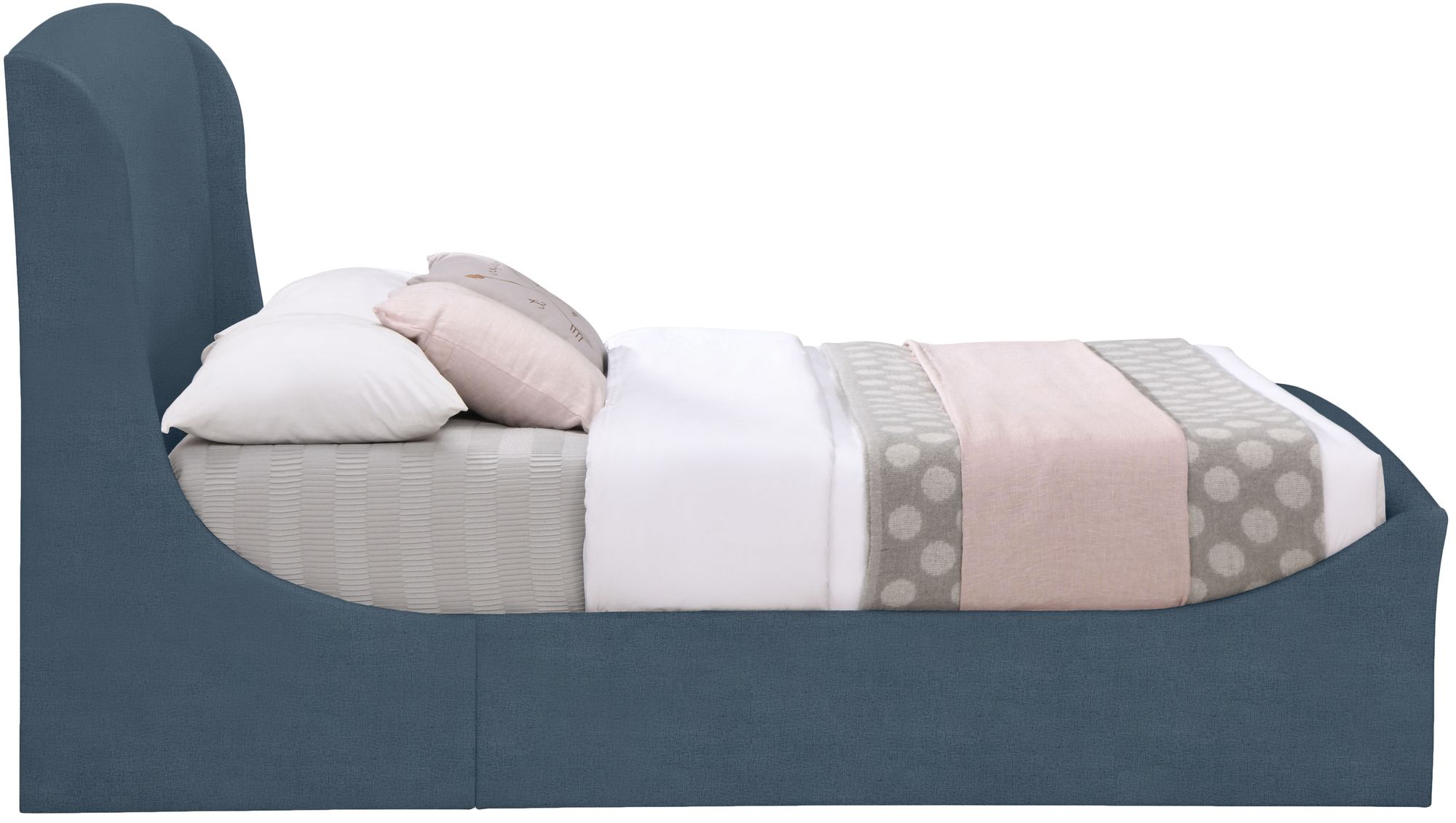 Tess Velvet King Size Bed