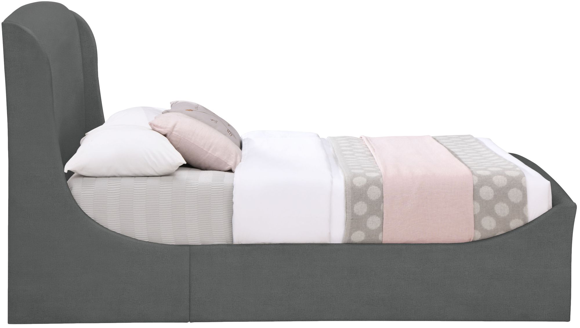 Tess Velvet King Size Bed
