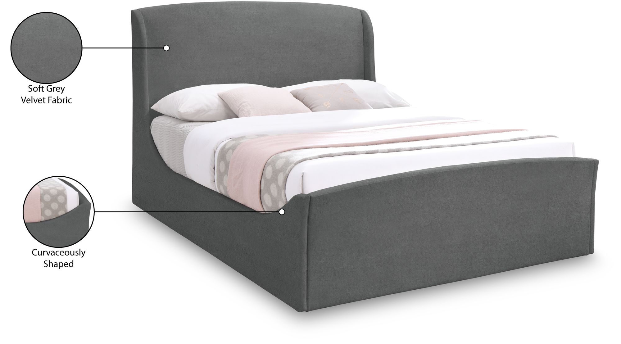 Tess Velvet Bed