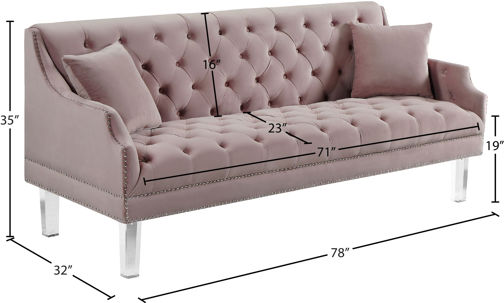 Roxy Velvet Sofa
