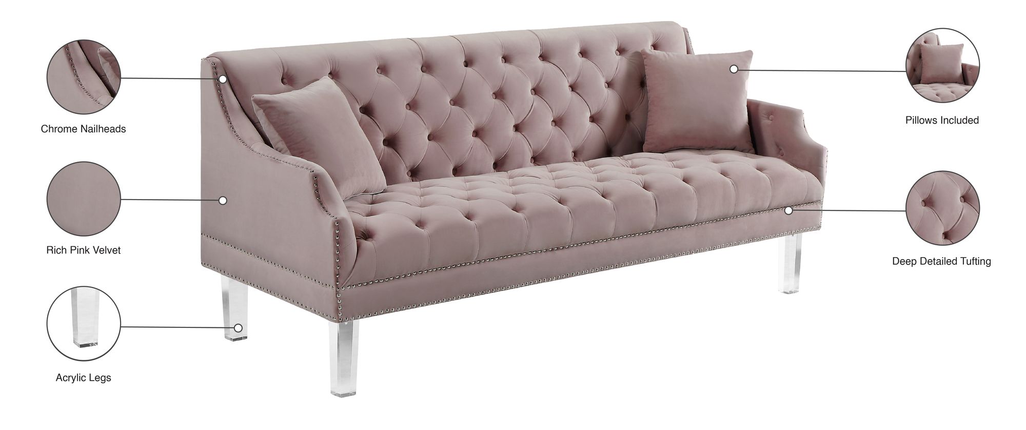 Roxy Velvet Sofa