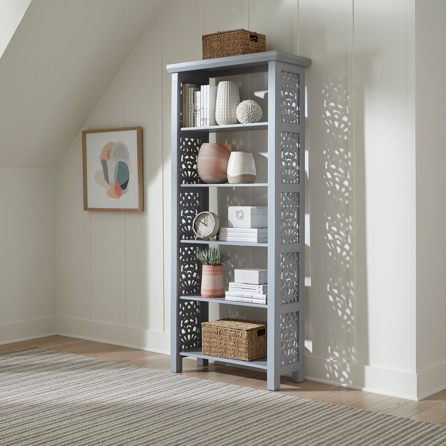 Trellis Lane 5-Shelf Accent Bookcase