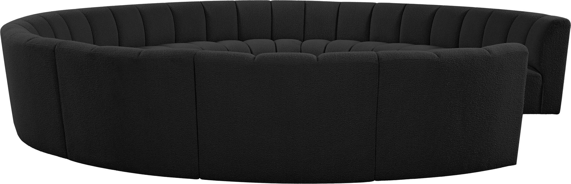 Infinity 183" 11-Piece Boucle Fabric Sectional Sofa