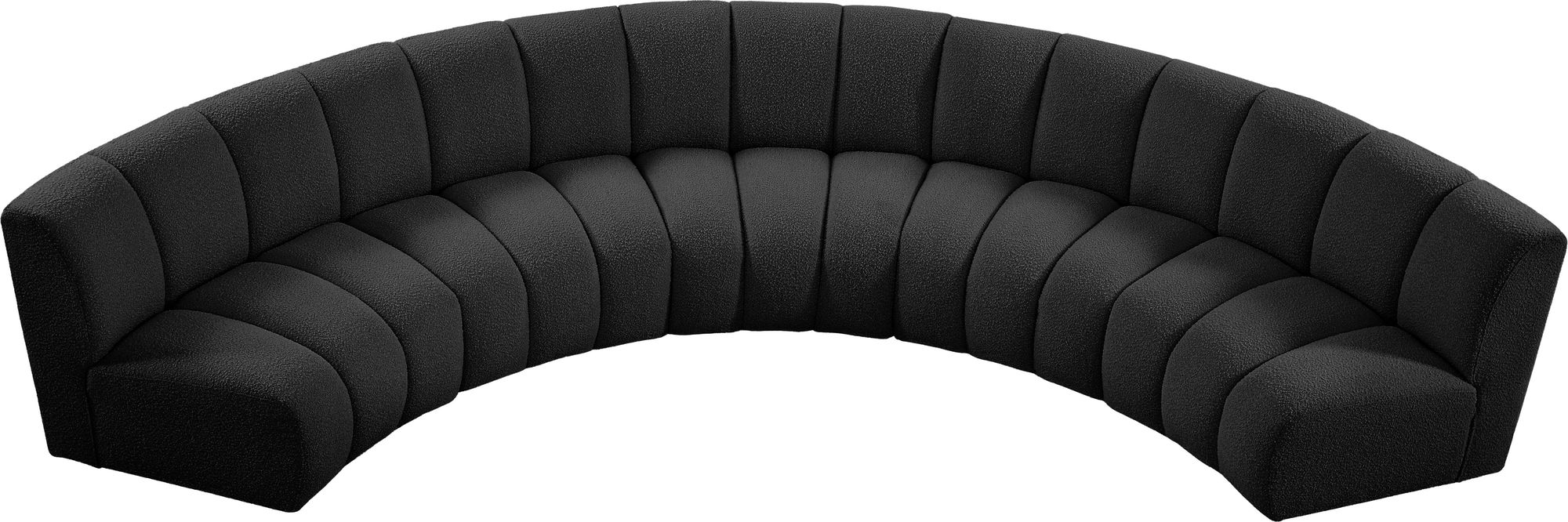 Infinity 167" 5-Piece Boucle Fabric Sectional Sofa