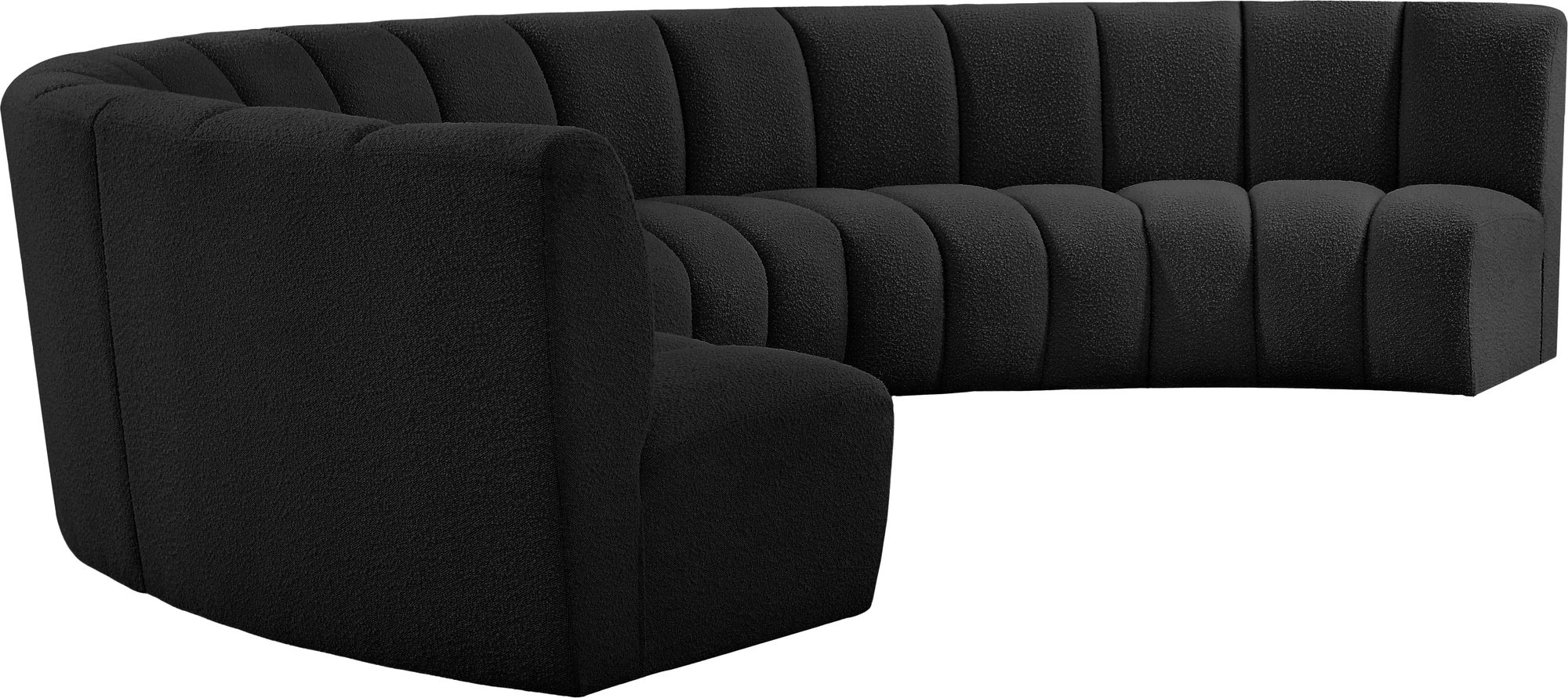 Infinity 174" 6-Piece Boucle Fabric Sectional Sofa