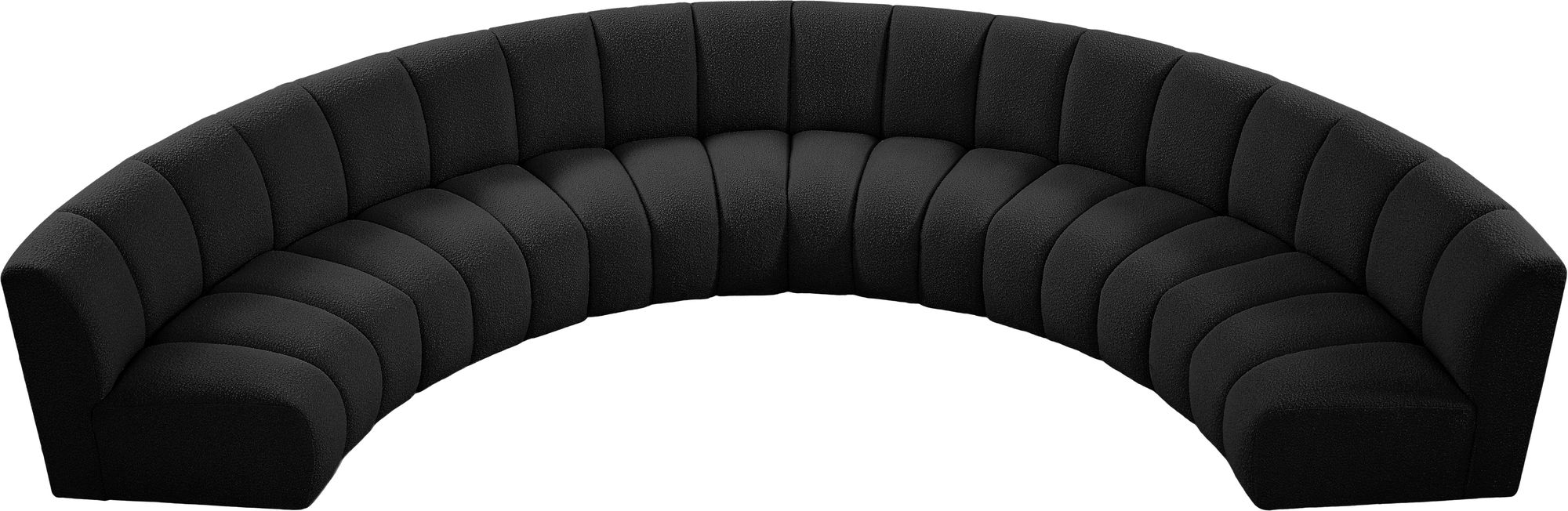 Infinity 174" 6-Piece Boucle Fabric Sectional Sofa