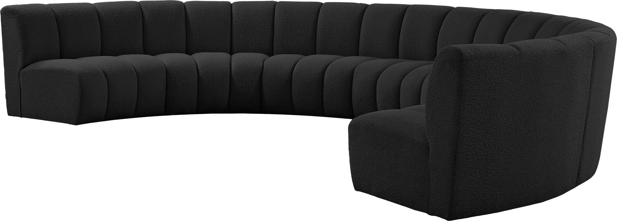 Infinity 183" 7-Piece Boucle Fabric Sectional Sofa