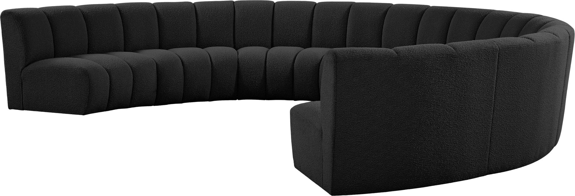 Infinity 183" 8-Piece Boucle Fabric Sectional Sofa