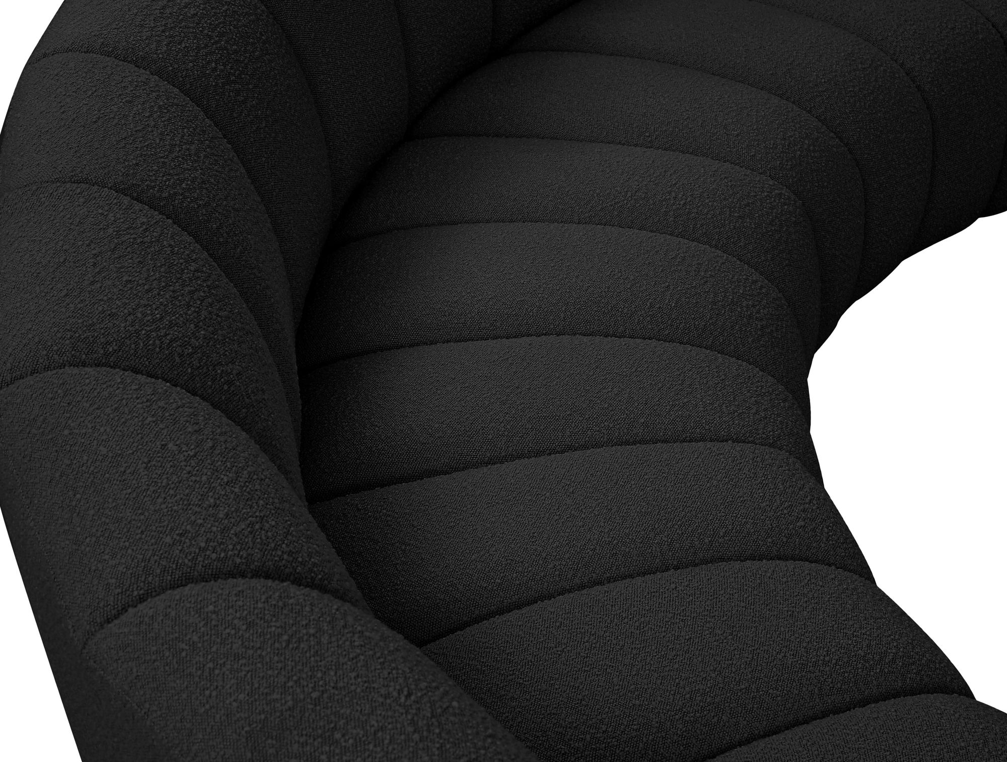 Infinity 183" 8-Piece Boucle Fabric Sectional