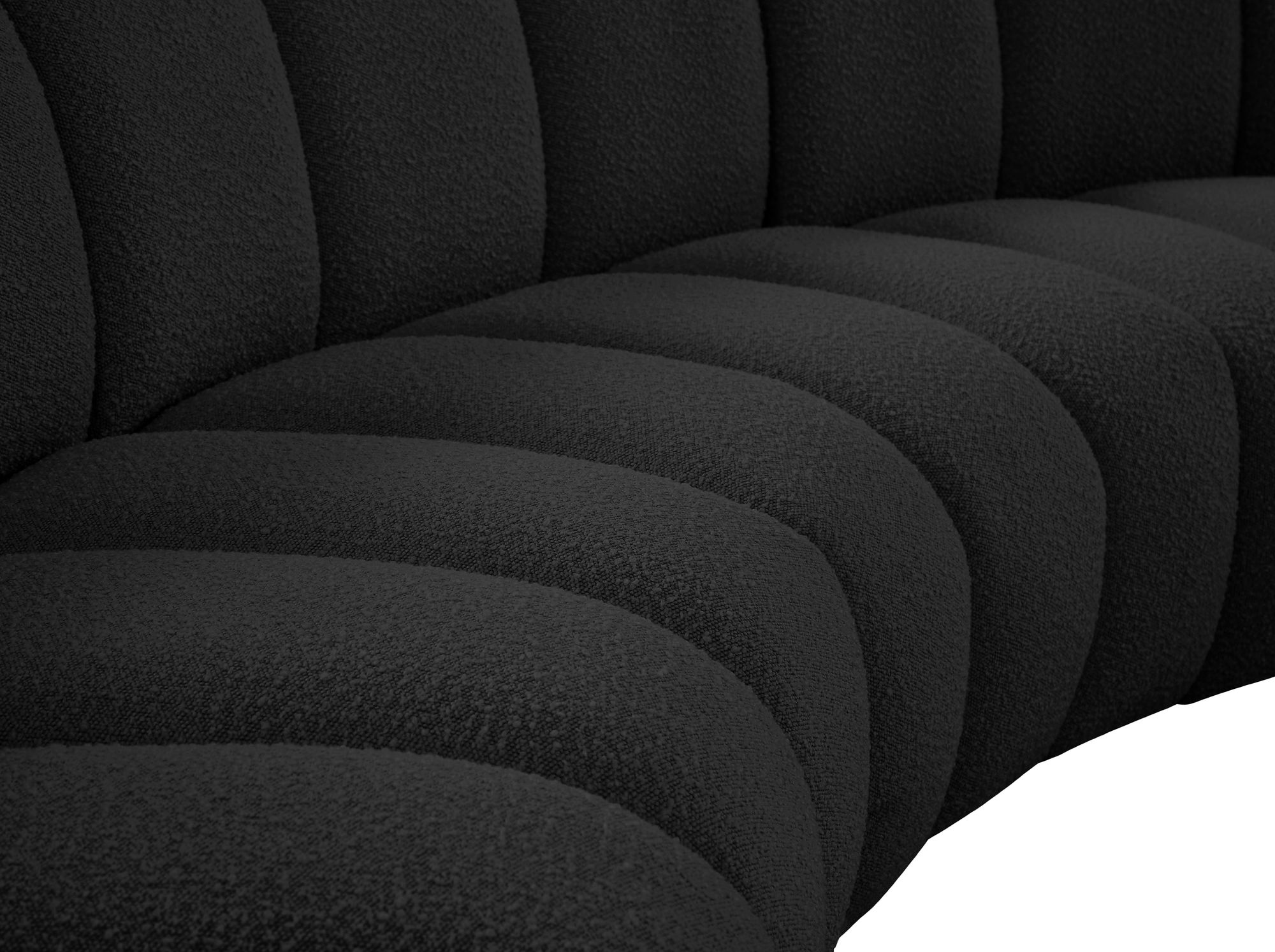 Infinity 183" 9-Piece Boucle Fabric Sectional
