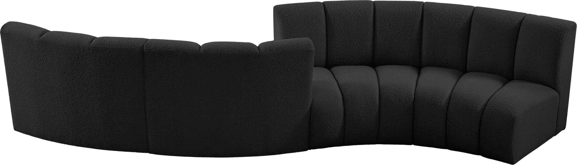 Infinity 154" 4-Piece Boucle Fabric Sectional