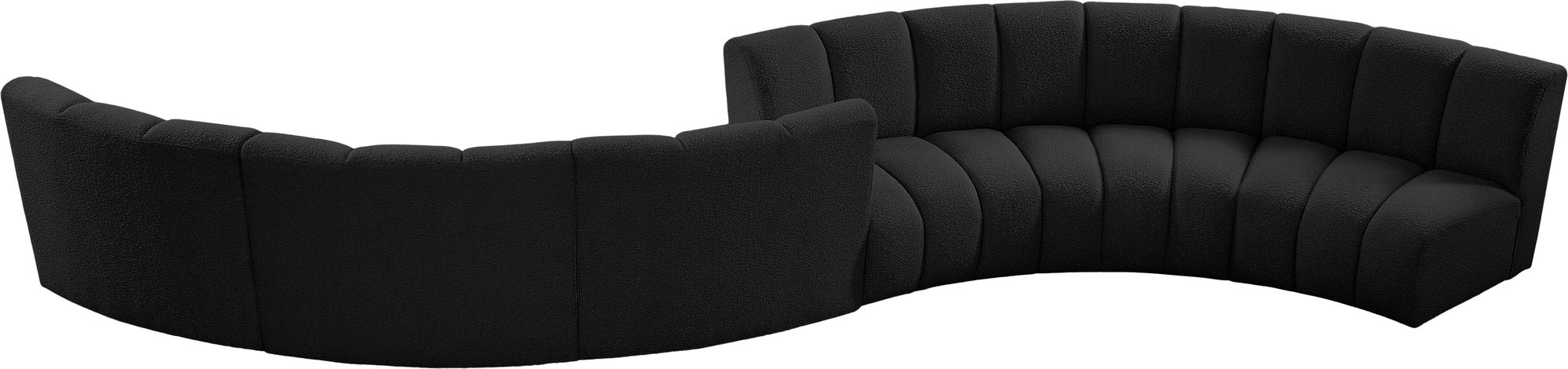 Infinity 217" 6-Piece Boucle Fabric Sectional Sofa