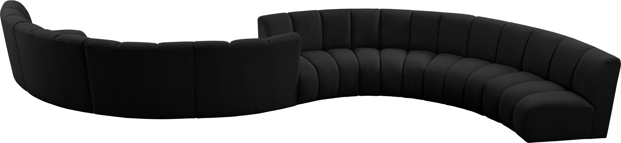Infinity 268" 8-Piece Boucle Fabric Sectional Sofa