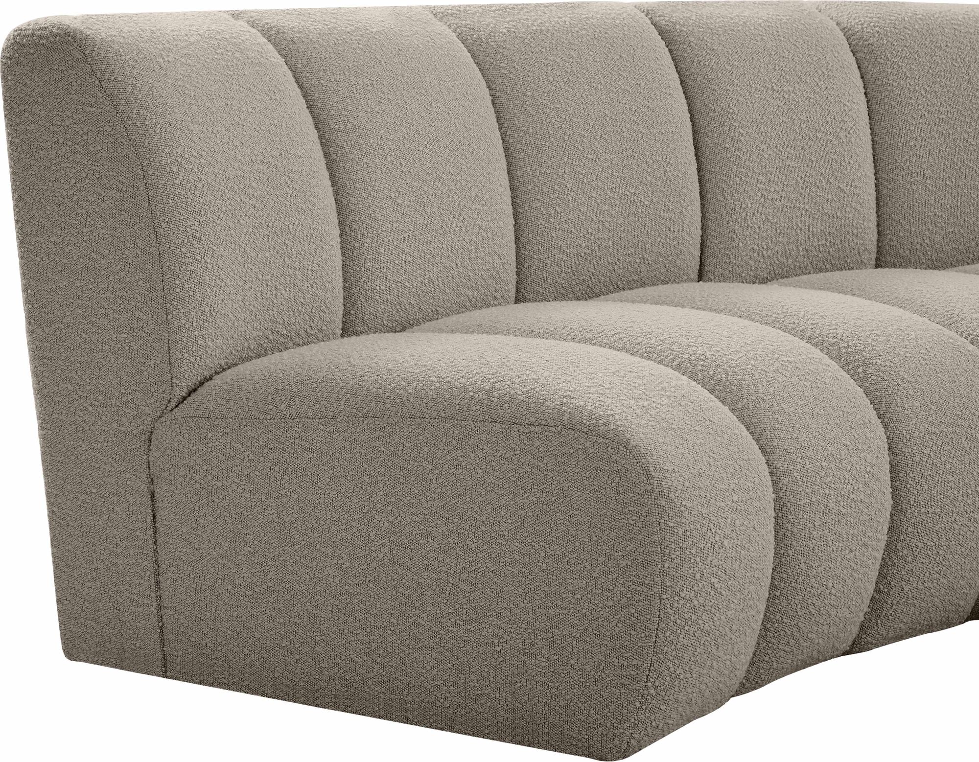 Infinity 183" 10-Piece Boucle Fabric Sectional