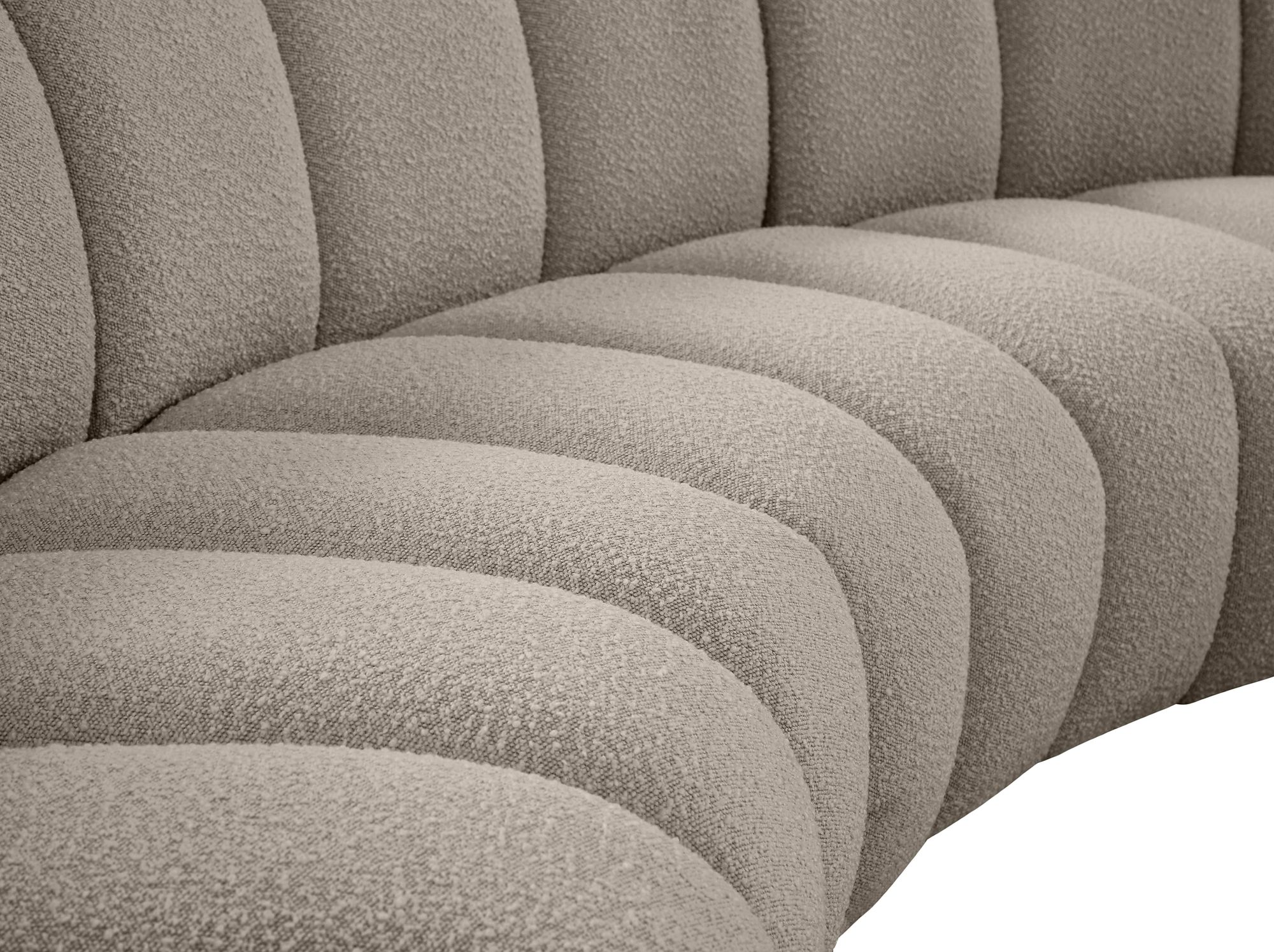Infinity 183" 11-Piece Boucle Fabric Sectional