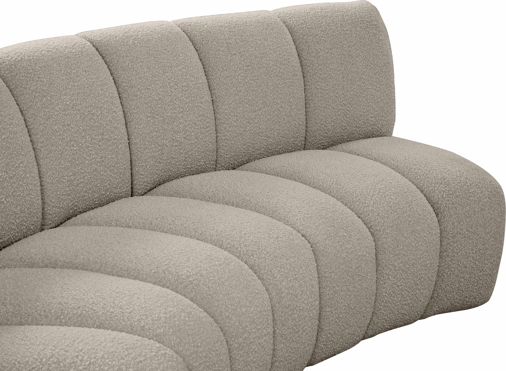 Infinity 183" 11-Piece Boucle Fabric Sectional