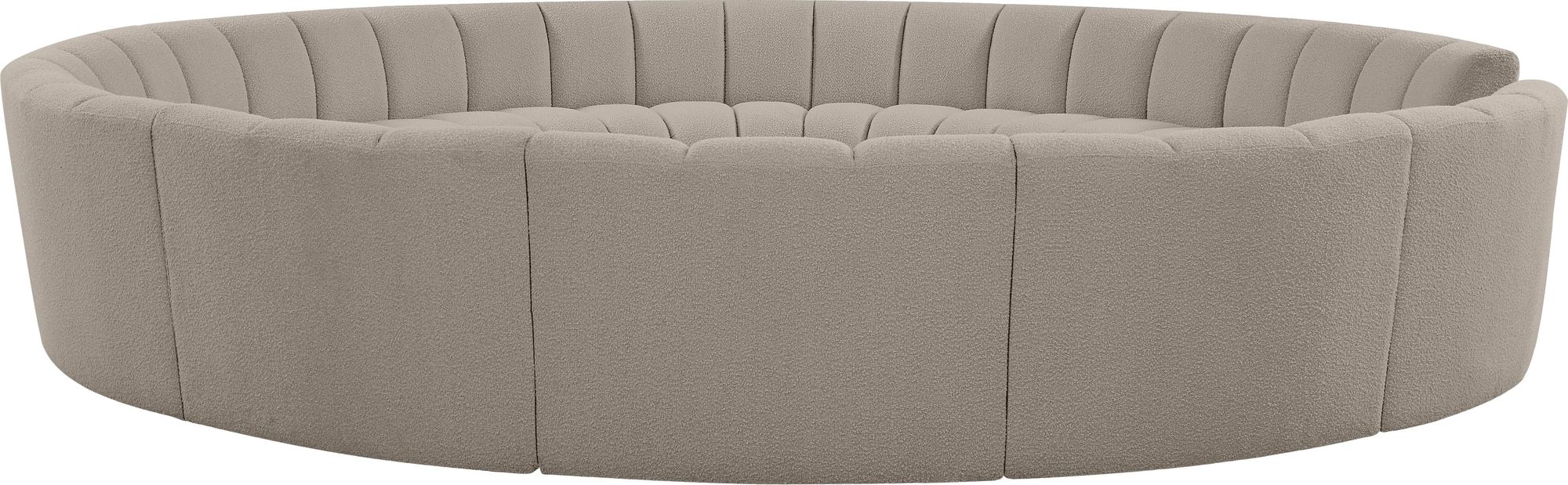 Infinity 183" 12-Piece Boucle Fabric Sectional