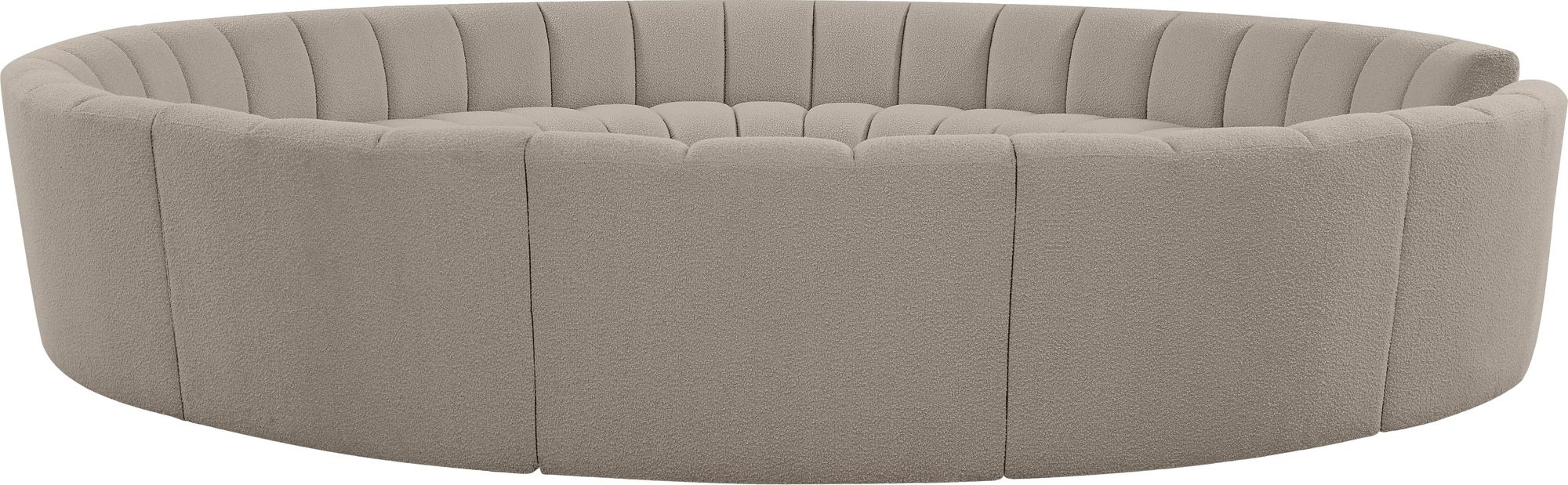 Infinity 183" 12-Piece Boucle Fabric Sectional Sofa
