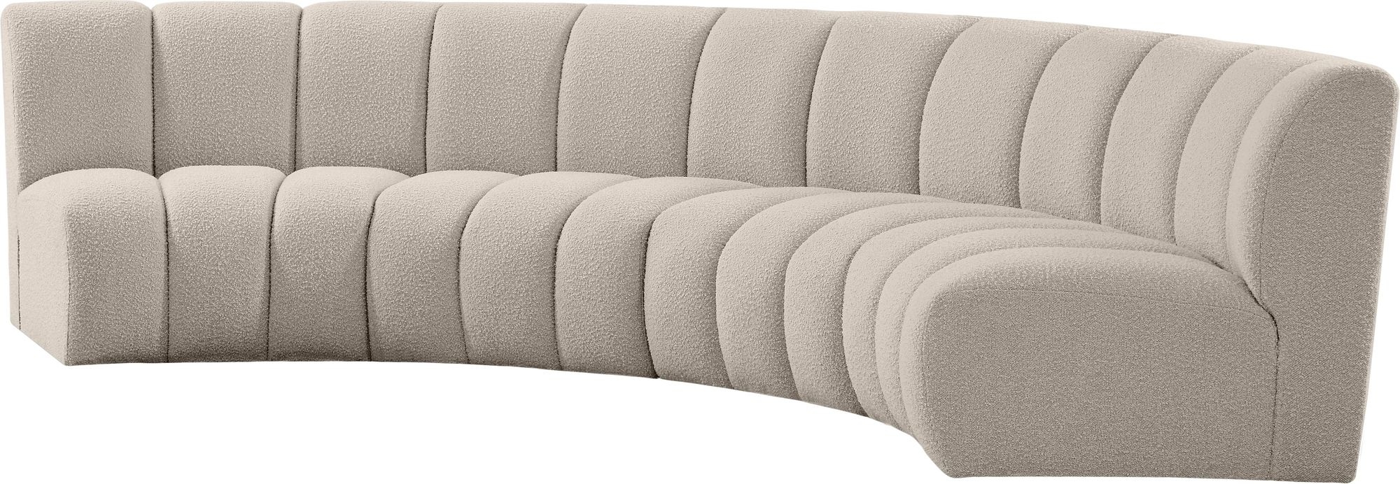 Infinity 148" 4-Piece Velvet Modular Sectional