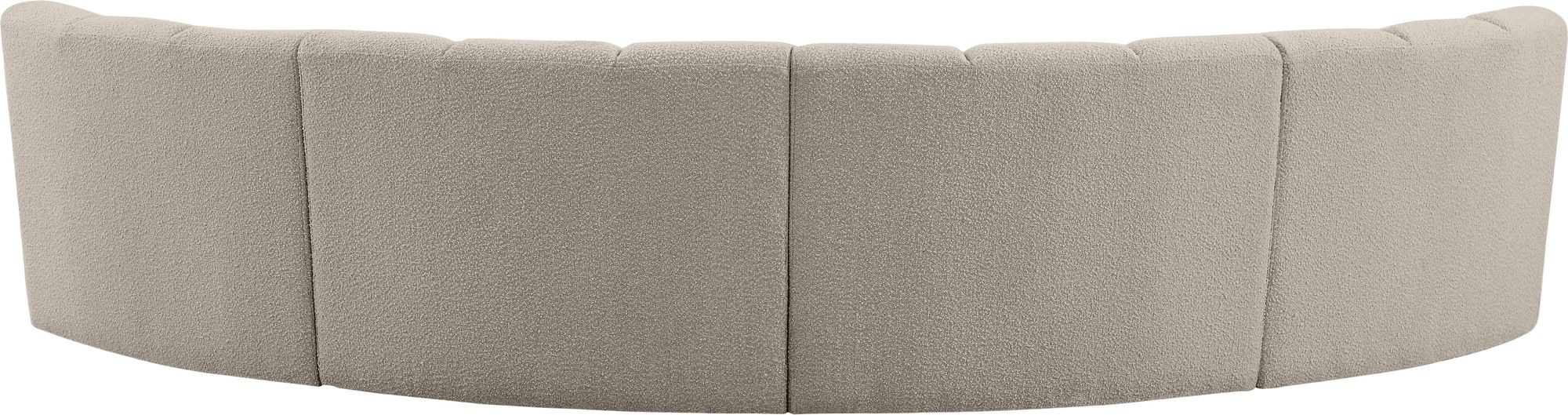 Infinity 148" 4-Piece Boucle Fabric Sectional