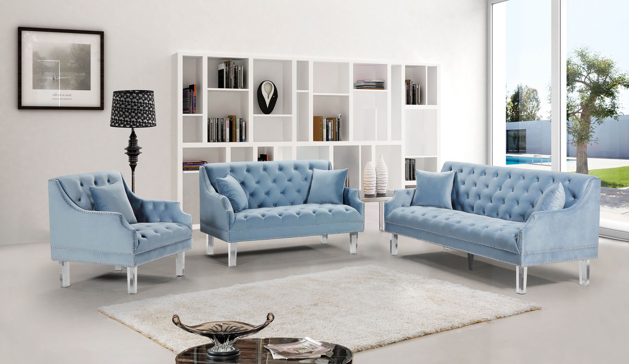 Roxy Velvet Loveseat