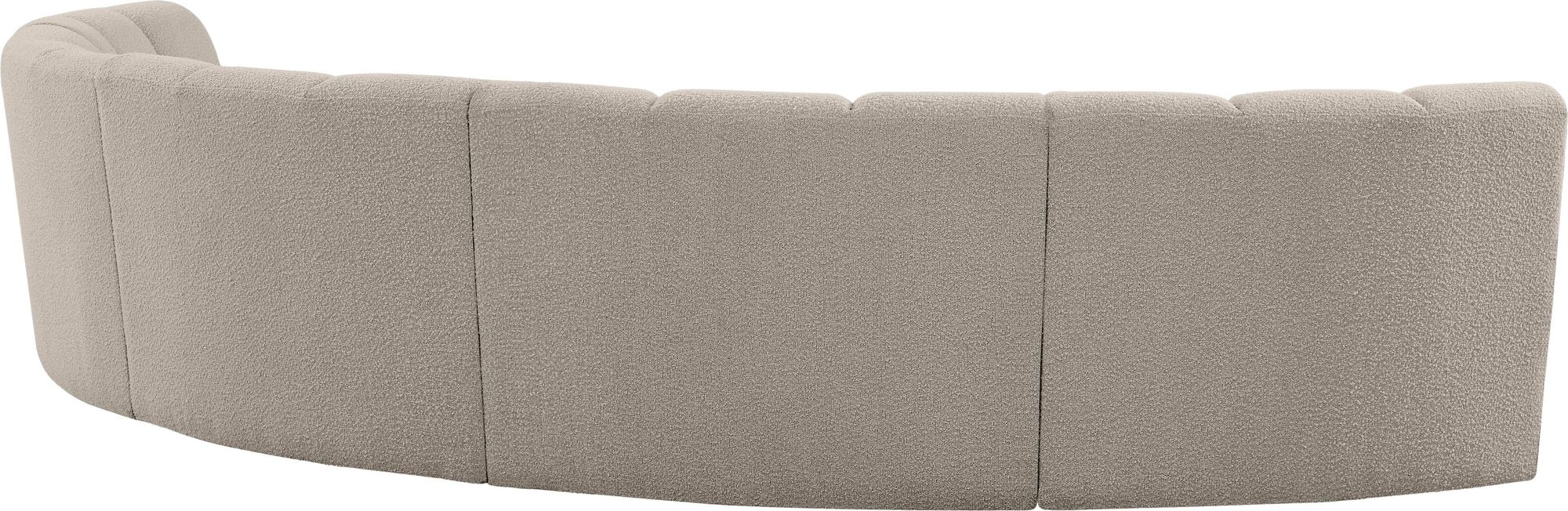 Infinity 167" 5-Piece Boucle Fabric Sectional Sofa