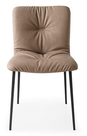 Annie Fabric/Metal Customizable Dining Chair w/Plush Seat