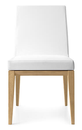 Bess Low Fabric/Wood Customizable Dining Chair