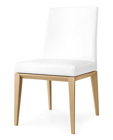 Bess Low Fabric/Wood Customizable Dining Chair