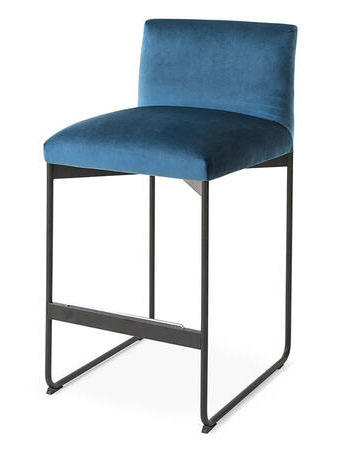 Gala Fabric/Metal Customizable Counter Stool