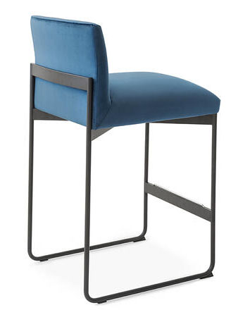 Gala Fabric/Metal Customizable Counter Stool