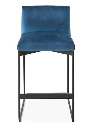 Gala Fabric/Metal Customizable Counter Stool